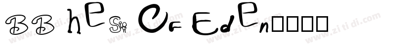 BB hes Of Eden字体转换